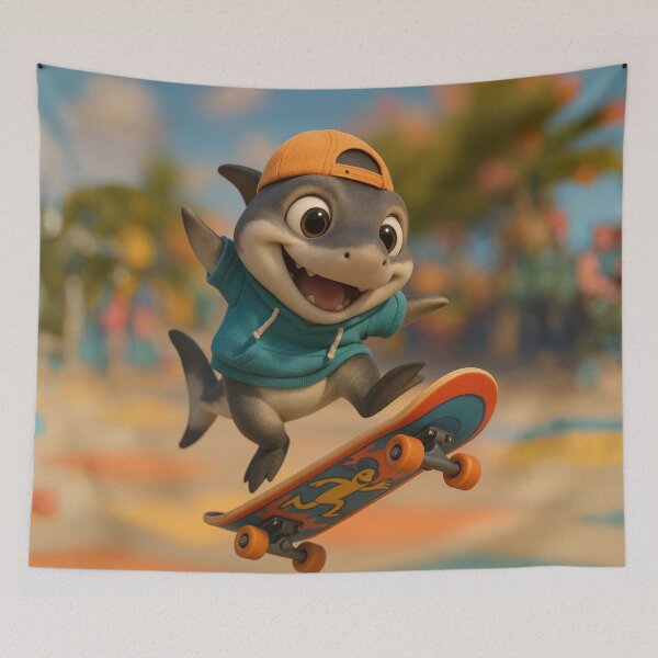 Item preview, Skater Blacktip Reef Shark designed and sold by Sillytoe.