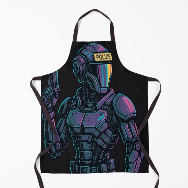 Item preview, NEON POLICE – Cyber Enforcer T-Shirt designed and sold by NAJURE.
