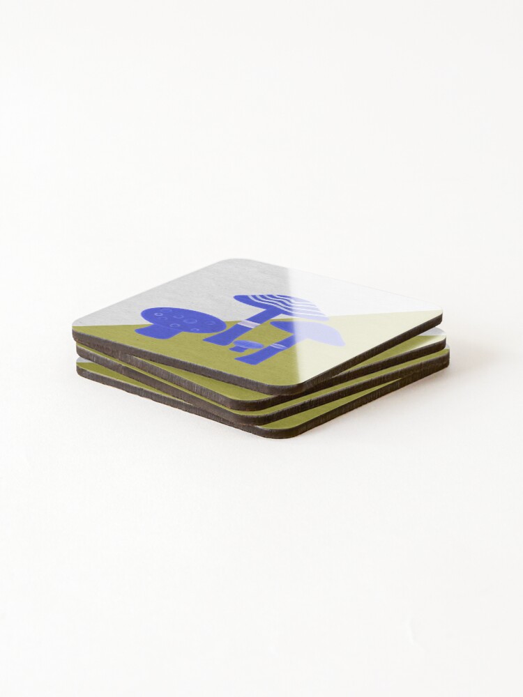 Thumbnail 4 of 5, Coasters (Set of 4), Primaries designed and sold by MileHighLowLife.
