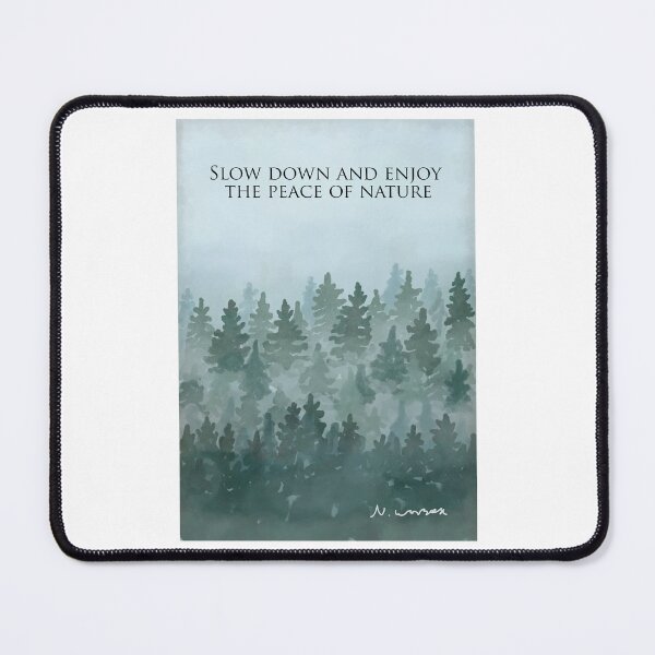 Item preview, Misty Pine Forest Slow down and and enjoy the peace of nature designed and sold by Scat the cat.