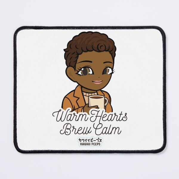Item preview, Pastel Power Crew Warm Hearts Brew Calm Design – Pastel Kawaii Calm Aesthetic Art designed and sold by P-L-Sardines.