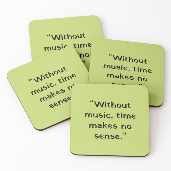 Item preview, Without music time makes no sense Blk designed and sold by UrbanPrts.
