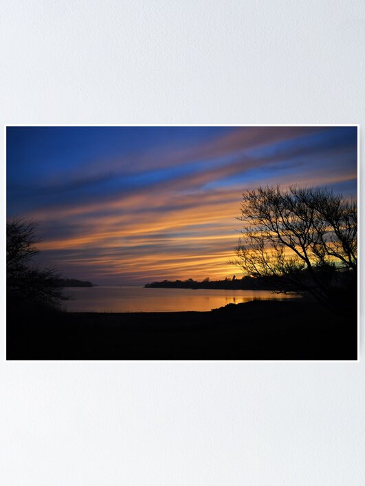 Thumbnail 1 of 3, Poster, Silhouetted Night Fall designed and sold by indigocrow.