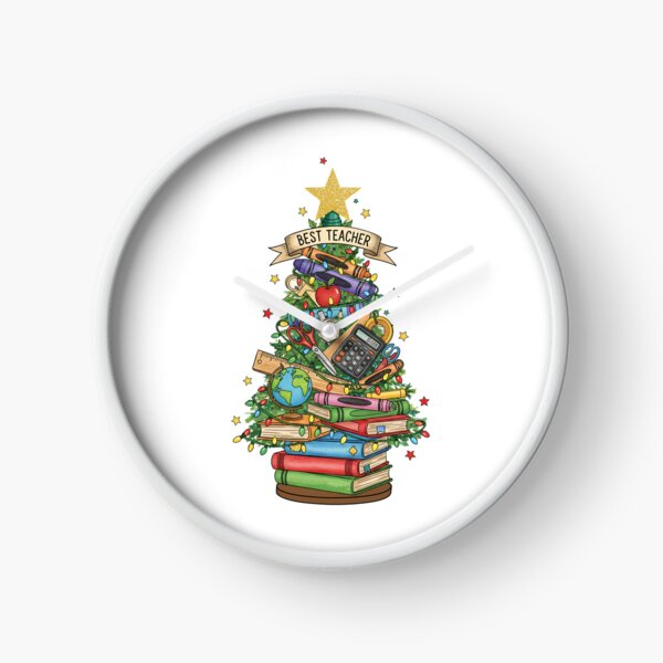 Item preview, Best Teacher Christmas Books Tree Design designed and sold by createlovefab.