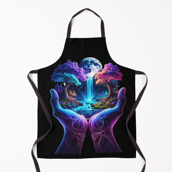 Item preview, Cosmic Caretaker | Bioluminescent Hands digital artwork  t-shirt  designed and sold by Alicjareign.