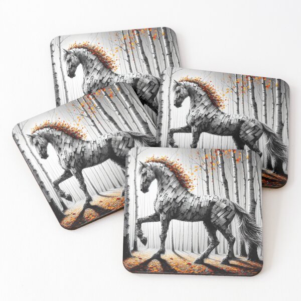 Item preview, Birchbark Horse, Ai Generated Art  designed and sold by ACC .