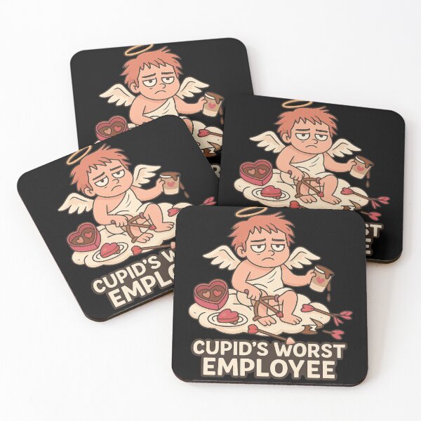 Item preview, Cupid’s Worst Employee – Funny Valentine’s Day Anti-Love Gift | Cute Sarcastic Cupid designed and sold by BiomortoArts.