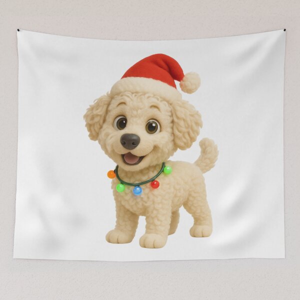 Item preview, Christmas Boxerdoodle designed and sold by Sillytoe.