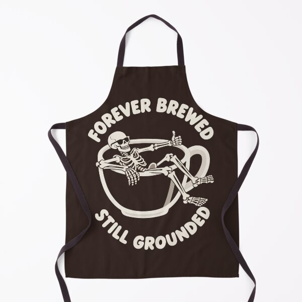 Item preview, Forever Brewed — Skeleton Coffee Pun designed and sold by xmoudx.