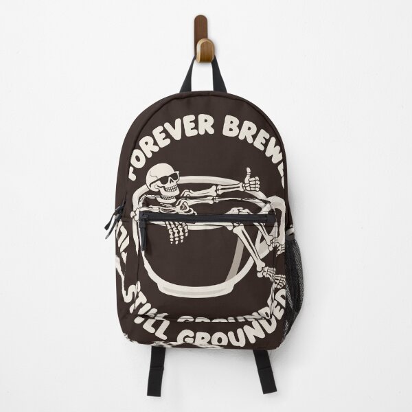 Item preview, Forever Brewed — Skeleton Coffee Pun designed and sold by xmoudx.