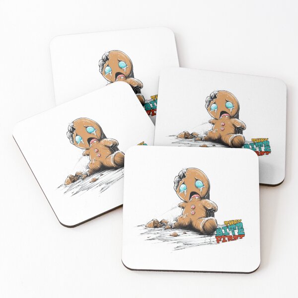Item preview, They Bite First – Angry Gingerbread Cookie Design designed and sold by Closeddog.