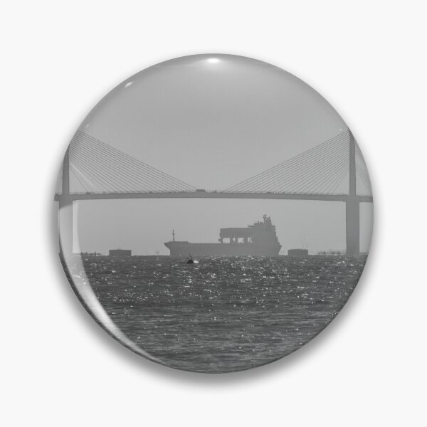 Item preview, The Sunshine Skyway Bridge as a boat passesTampa Bay Florida USA designed and sold by EyezWatchin.