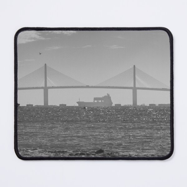 Item preview, The Sunshine Skyway Bridge as a boat passesTampa Bay Florida USA designed and sold by EyezWatchin.