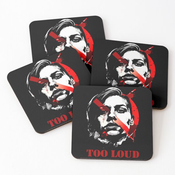 Item preview, TOO LOUD – Expressionist Grunge Portrait designed and sold by SylwiaPrint.