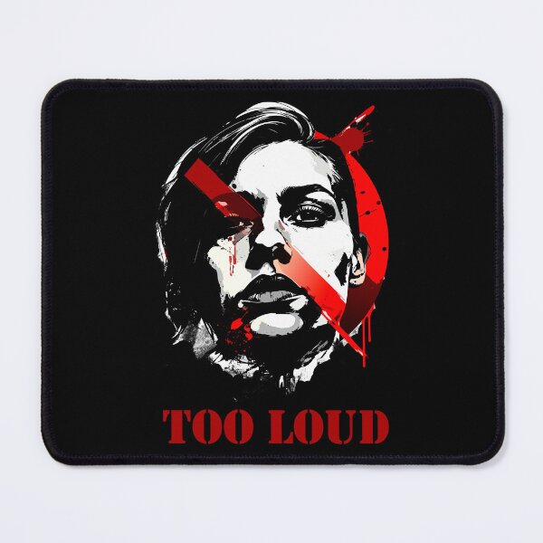 Item preview, TOO LOUD – Expressionist Grunge Portrait designed and sold by SylwiaPrint.