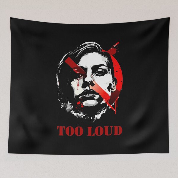Item preview, TOO LOUD – Expressionist Grunge Portrait designed and sold by SylwiaPrint.