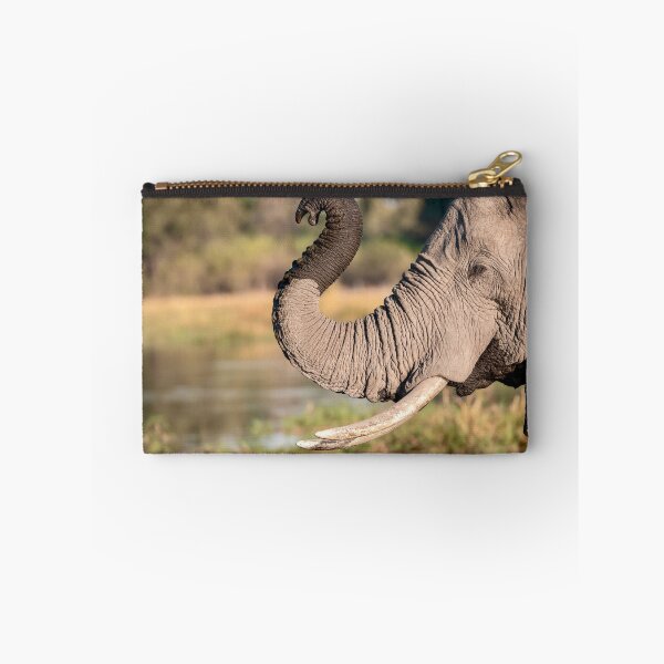 Item preview, Curved Trunk at the Water Edge, African Elephant, Chobe River, Botswana designed and sold by DavideAntoniani.
