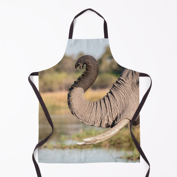 Item preview, Curved Trunk at the Water Edge, African Elephant, Chobe River, Botswana designed and sold by DavideAntoniani.