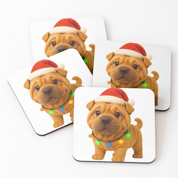 Item preview, Christmas Chinese Shar-Pei designed and sold by Sillytoe.
