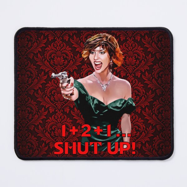 Item preview, 1+2+1… Shut Up! - Clue - Miss Scarlet designed and sold by Smile More Art Store ⭐️⭐️⭐️⭐️⭐️.
