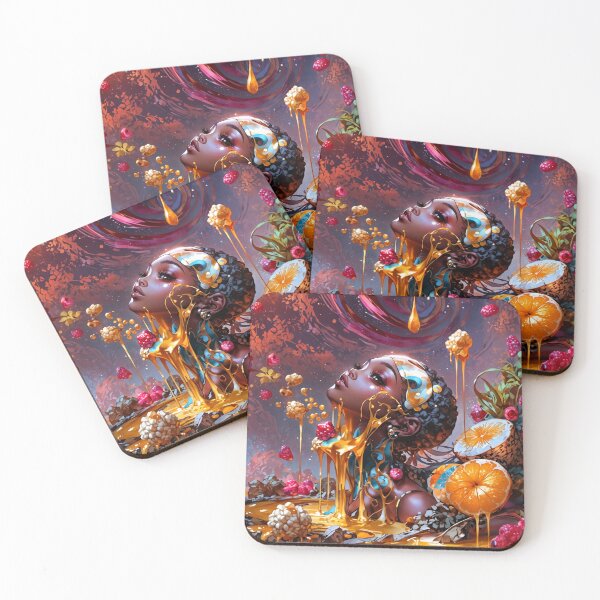 Item preview, Gluttony — Afro-Surreal Banquet Sovereign designed and sold by KaoticMindZ.
