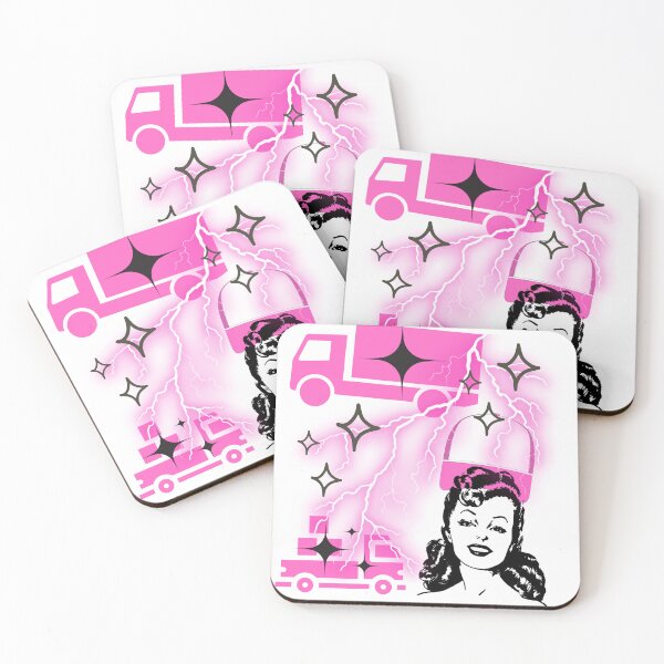 Item preview, Trucker pink and black design designed and sold by Extremeallie.