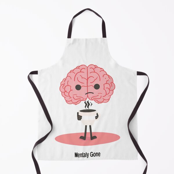 Item preview, Mentally Gone Cute Brain Coffee Funny T-Shirt designed and sold by ZYNORAworld.