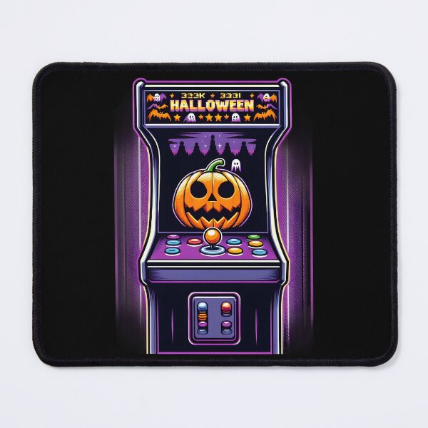 Item preview, Retro Halloween Arcade Machine with Pumpkin and Ghosts. designed and sold by The-T-In-Retro.