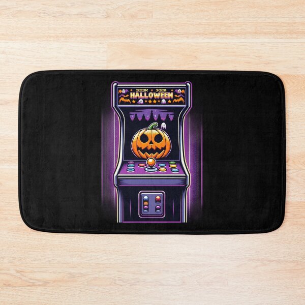 Item preview, Retro Halloween Arcade Machine with Pumpkin and Ghosts. designed and sold by The-T-In-Retro.