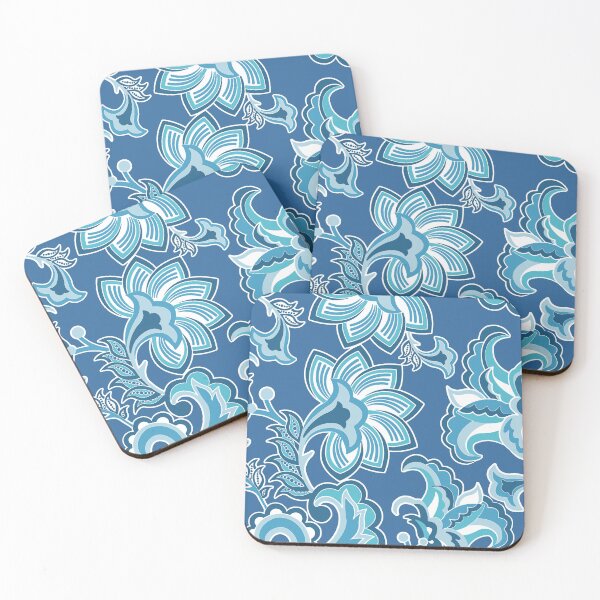 Item preview, Amber - Monochrome Slate Blue designed and sold by Fabricatemyart.