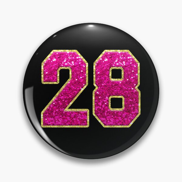 Item preview, Number 28 Pink Glitter designed and sold by Jeallan Designs.