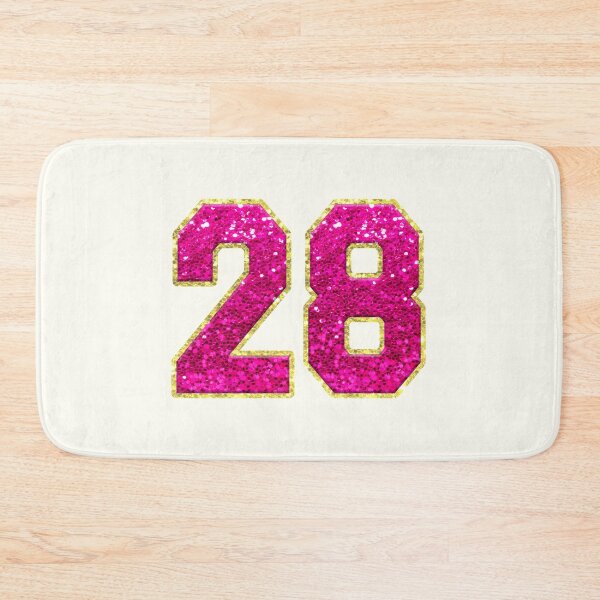 Item preview, Number 28 Pink Glitter designed and sold by Jeallan Designs.