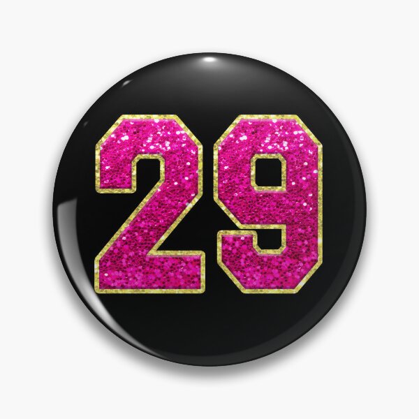 Item preview, Number 29 Pink Glitter designed and sold by Jeallan Designs.