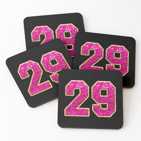 Item preview, Number 29 Pink Glitter designed and sold by Jeallan Designs.