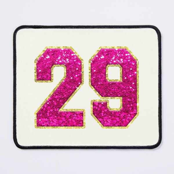 Item preview, Number 29 Pink Glitter designed and sold by Jeallan Designs.