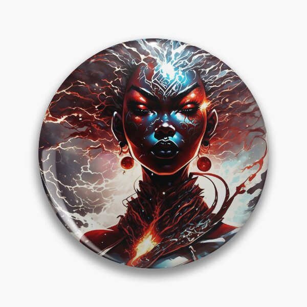 Item preview, Wrath — Afro-Surreal Lightning Vein Close-Up designed and sold by KaoticMindZ.