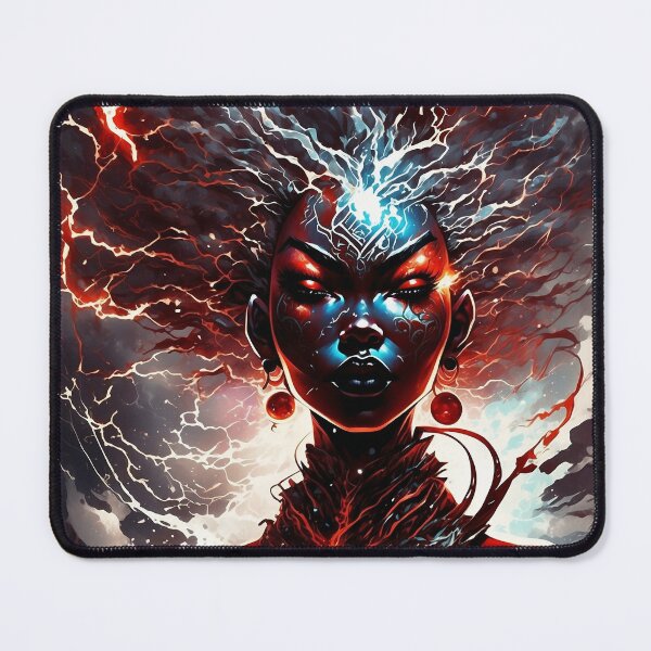 Item preview, Wrath — Afro-Surreal Lightning Vein Close-Up designed and sold by KaoticMindZ.