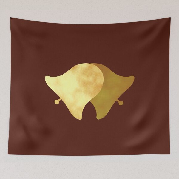 Item preview, Golden Bells on brown designed and sold by CreaTwinkles.