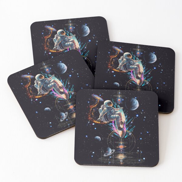 Item preview, Colorful Astronaut Surfing In Galaxy designed and sold by Rosa1977.