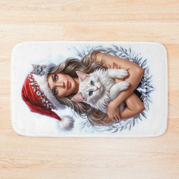 Item preview, Beautiful Girl is a Magical Winter Cat 美少女と魔法の冬猫 designed and sold by CamillaCreation.