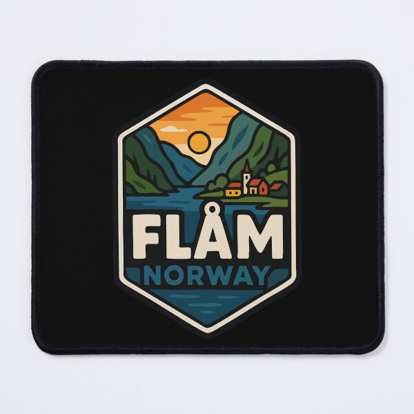 Item preview, Flåm Flam Norway Retro designed and sold by TomFrontierArt.
