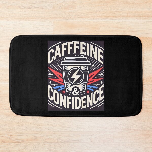Item preview, Caffeine & Confidence Bold Coffee Power Design. designed and sold by The-T-In-Retro.