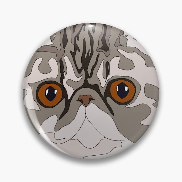 Item preview, Persian tabby cat designed and sold by LeahcarsArt.