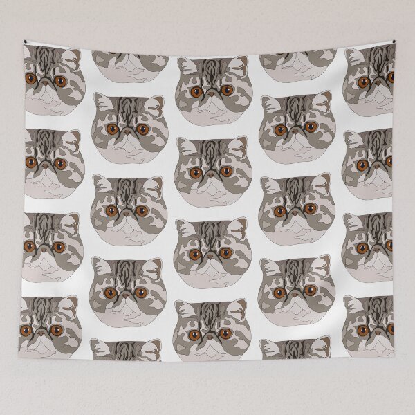 Item preview, Persian tabby cat designed and sold by LeahcarsArt.