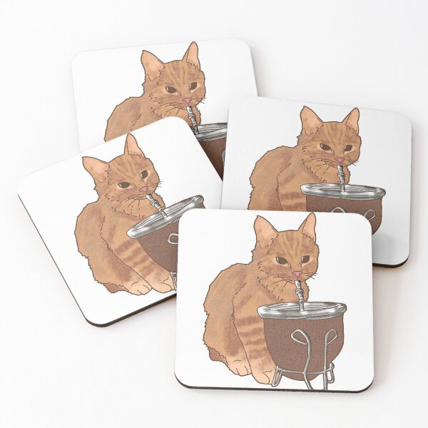 Item preview, Cat Drinking Mate designed and sold by Ani.