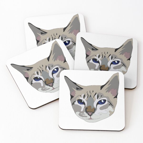Item preview, Lilac point cat with blue eyes designed and sold by LeahcarsArt.