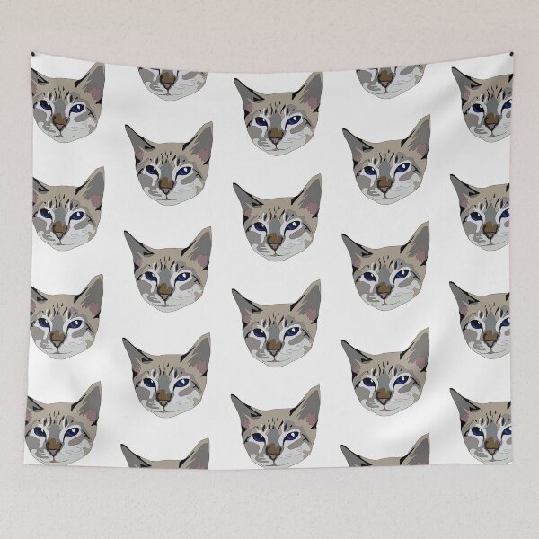 Item preview, Lilac point cat with blue eyes designed and sold by LeahcarsArt.