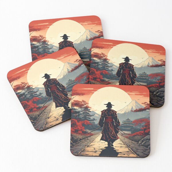 Item preview, “The Ronin’s Path – Silence at Dusk” designed and sold by Schoenenwald - Illustrations Uniques et Originales.