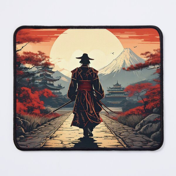 Item preview, “The Ronin’s Path – Silence at Dusk” designed and sold by Schoenenwald - Illustrations Uniques et Originales.