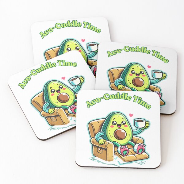 Item preview, Avo-Cuddle Time Cozy Avocado Illustration. designed and sold by The-T-In-Retro.